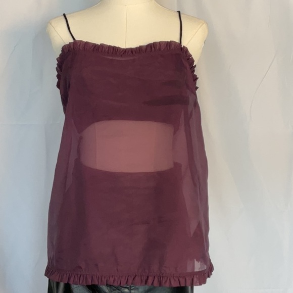 NWT Maeve layered ruffle trim organza cami size s - Picture 2 of 6